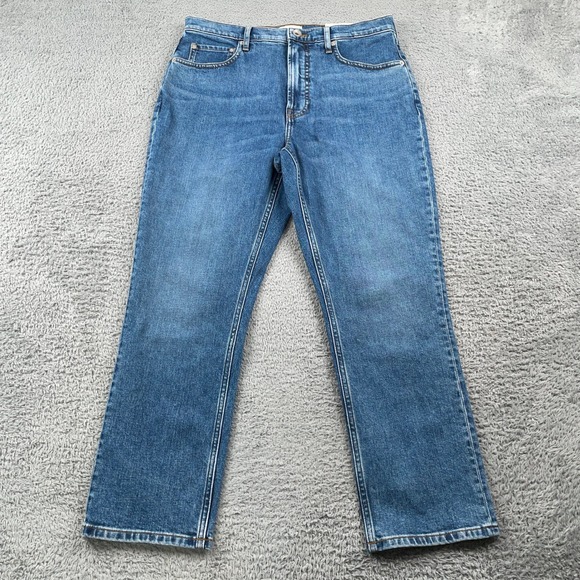 Everlane Denim - Everlane The Original Cheeky Jean Womens 30 Blue Straight Leg High Rise 31x26